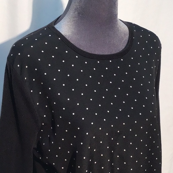 Ann Taylor polka dot sweater size large - Picture 2 of 11
